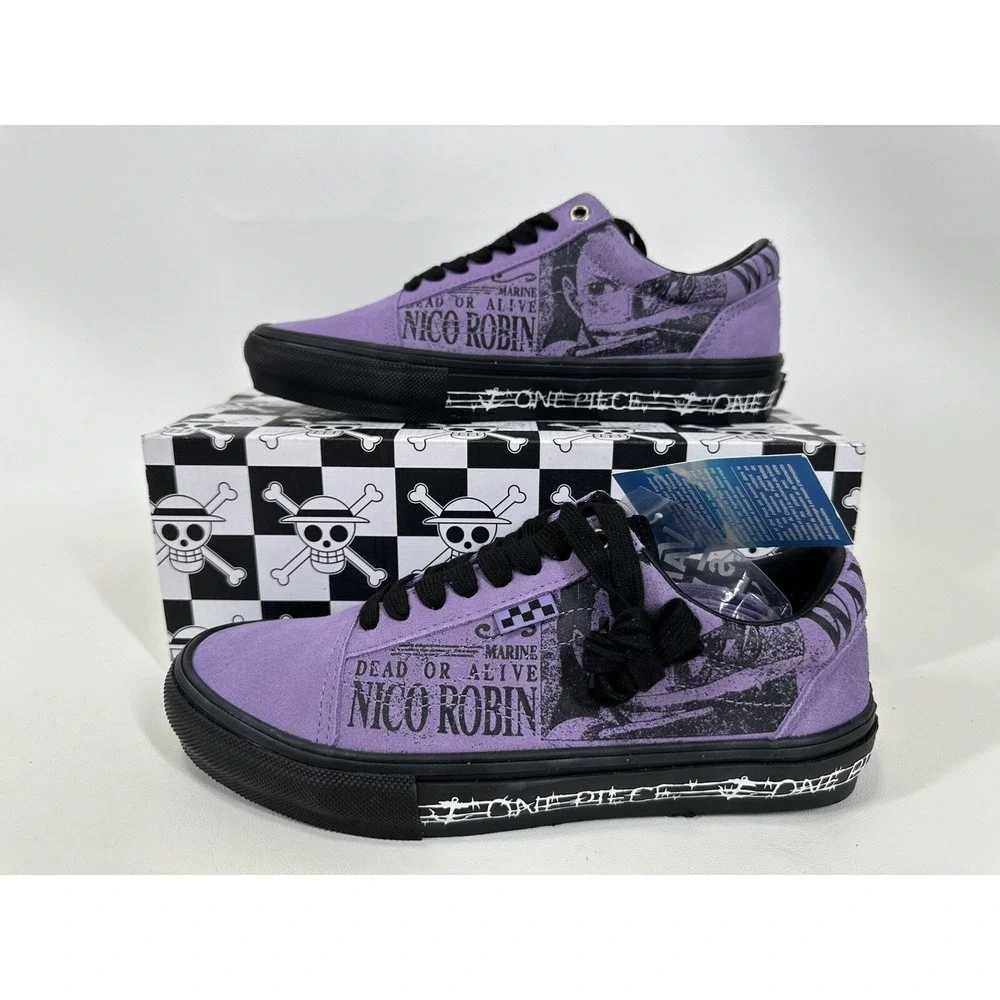 Vans One Piece Wanted Nico Robin Skate Old Skool Shoes Men's 7 New In Box
